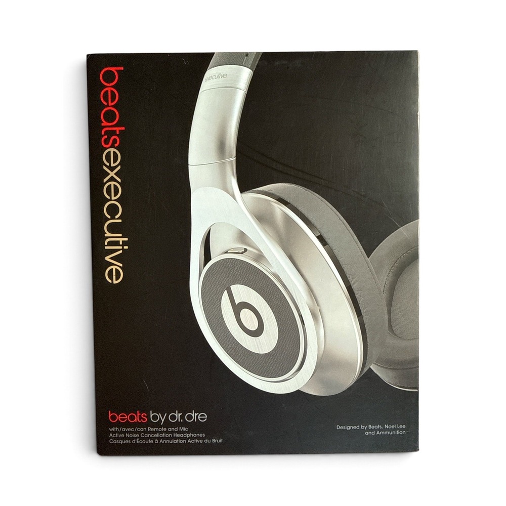Beats by Dr Dre Executive Headphones - Noise Cancelling - NO REMOTE MIC CORD